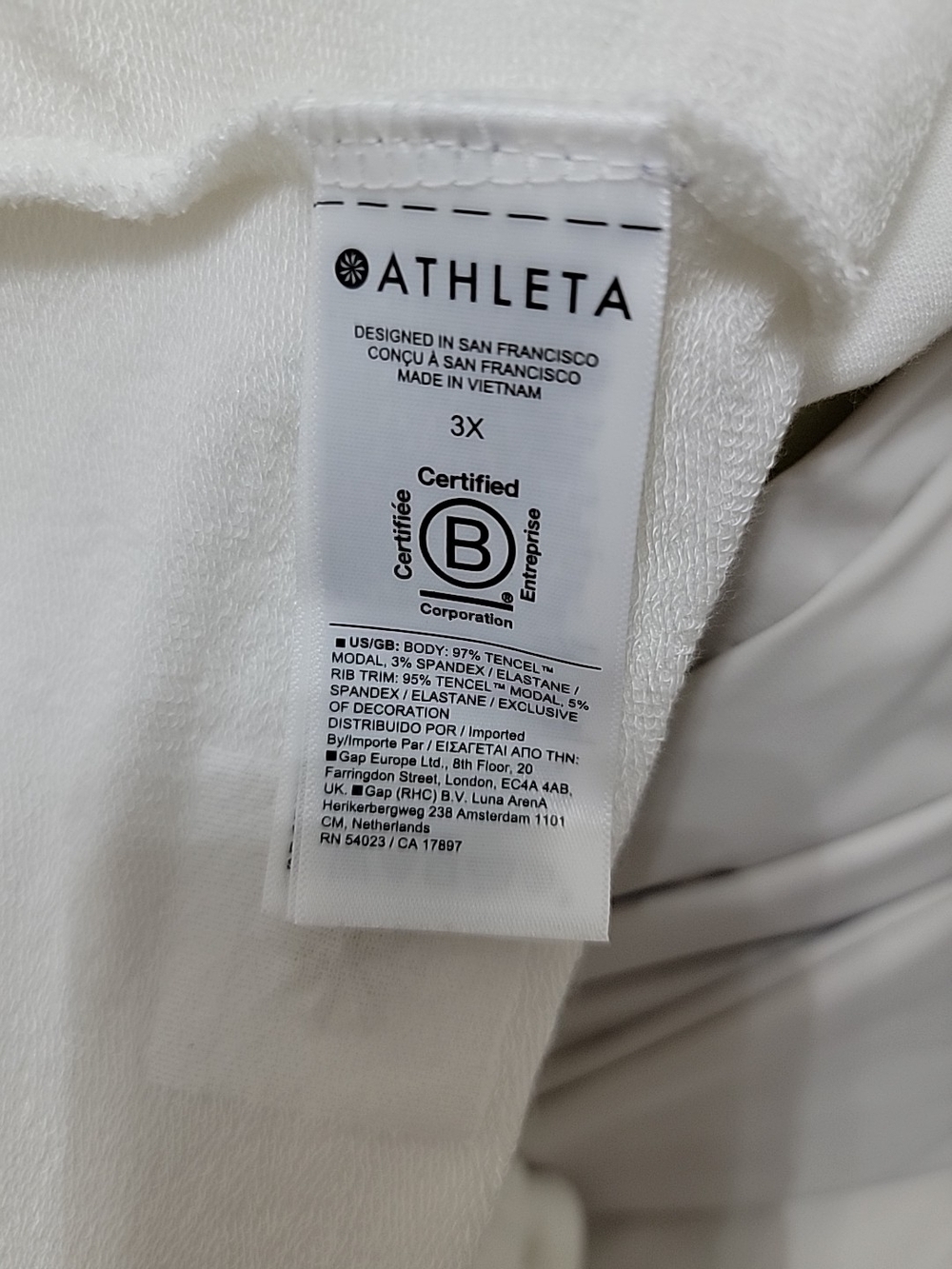 Athleta Ivory Draped Open-Front Cardigan - Picture 6 of 7